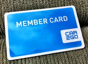 Car2Go Vancouver Member Card