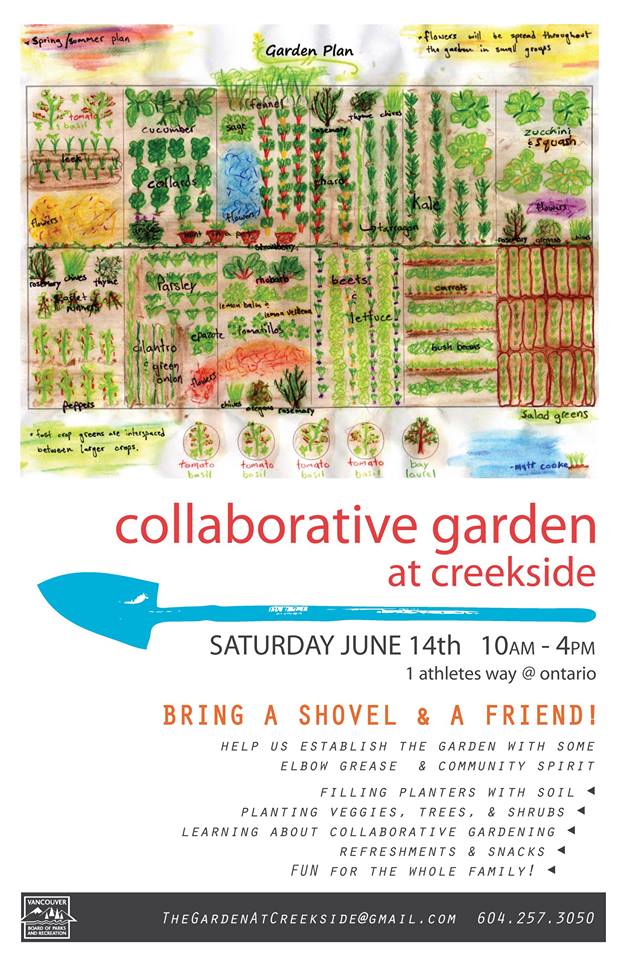 Collaborative Garden at Creekside Build Day Sat. June 14, 2014