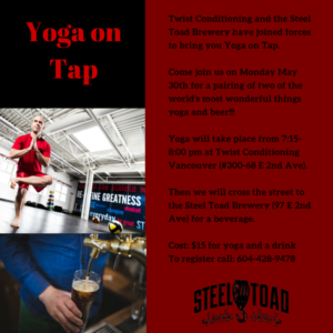 Steel Toad Yoga on Tap with Twist Conditioning