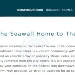 Follow the seawall home