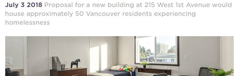 215 W 1st Ave near Olympic Village being considered for temporary modular housing